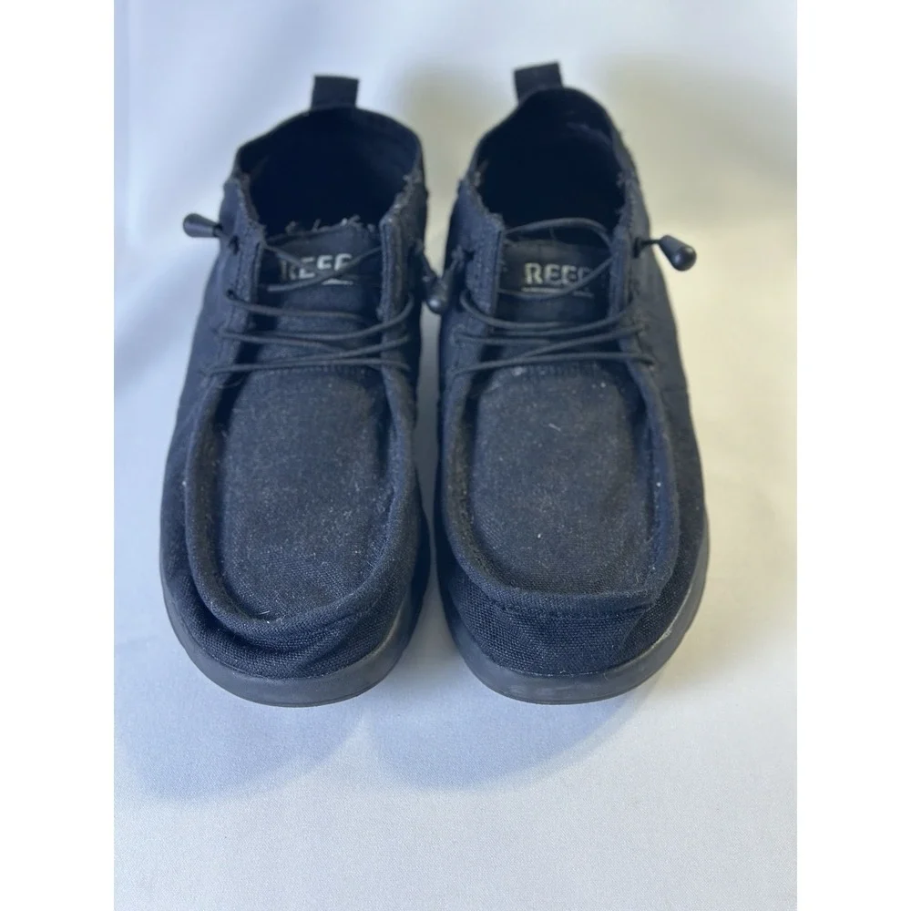 Reef Men Slip‎ On Lightweight Loafers Cushion Coast Mid Size US 8 Black EUC